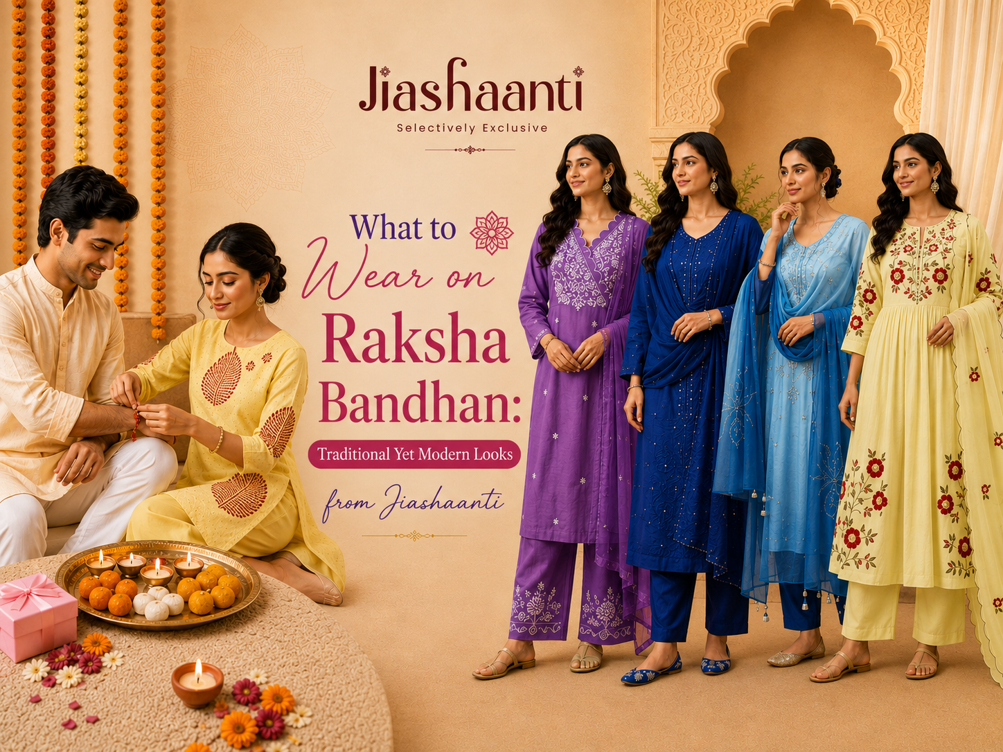 Jiashaanti Raksha Bandhan Outfits 2026: Traditional & Modern Ethnic Wear