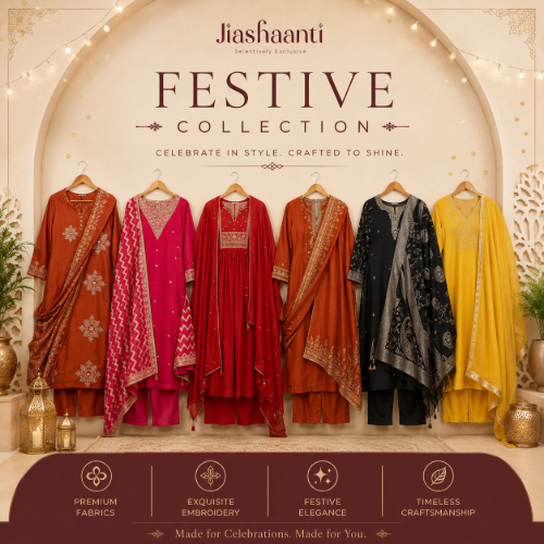 Buy Festive Ethnic Wear Online India – Premium Unstitched Suits | Jiashaanti