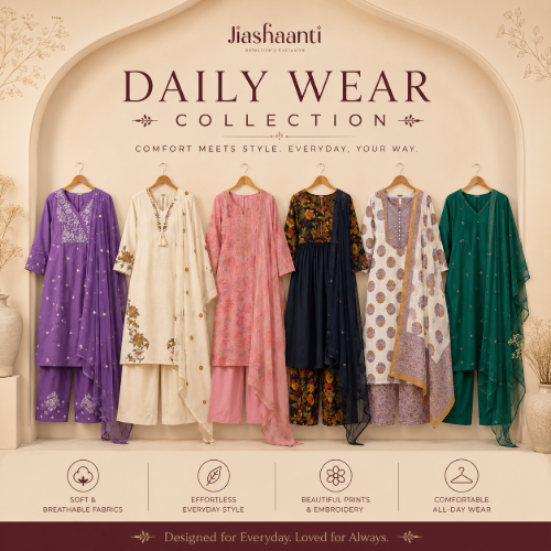 Daily Wear Ethnic Suits – Comfortable, Stylish and Perfect for Every Day