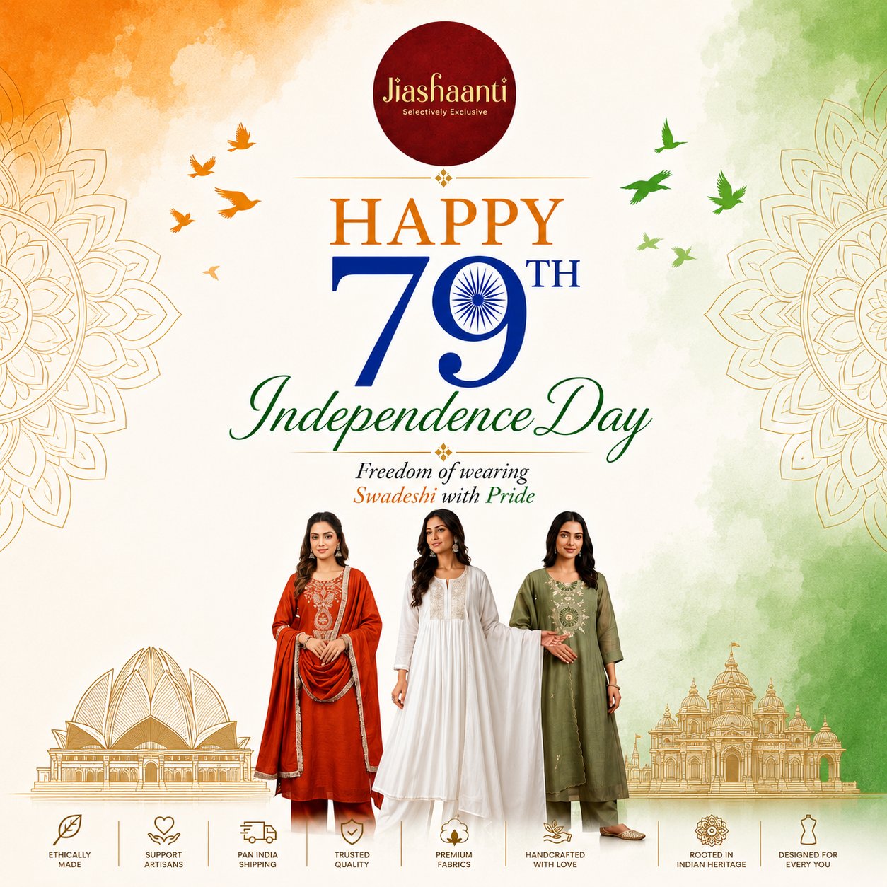 Dress Like Bharat with Jiashaanti | Ethnic Wear for Independence Day