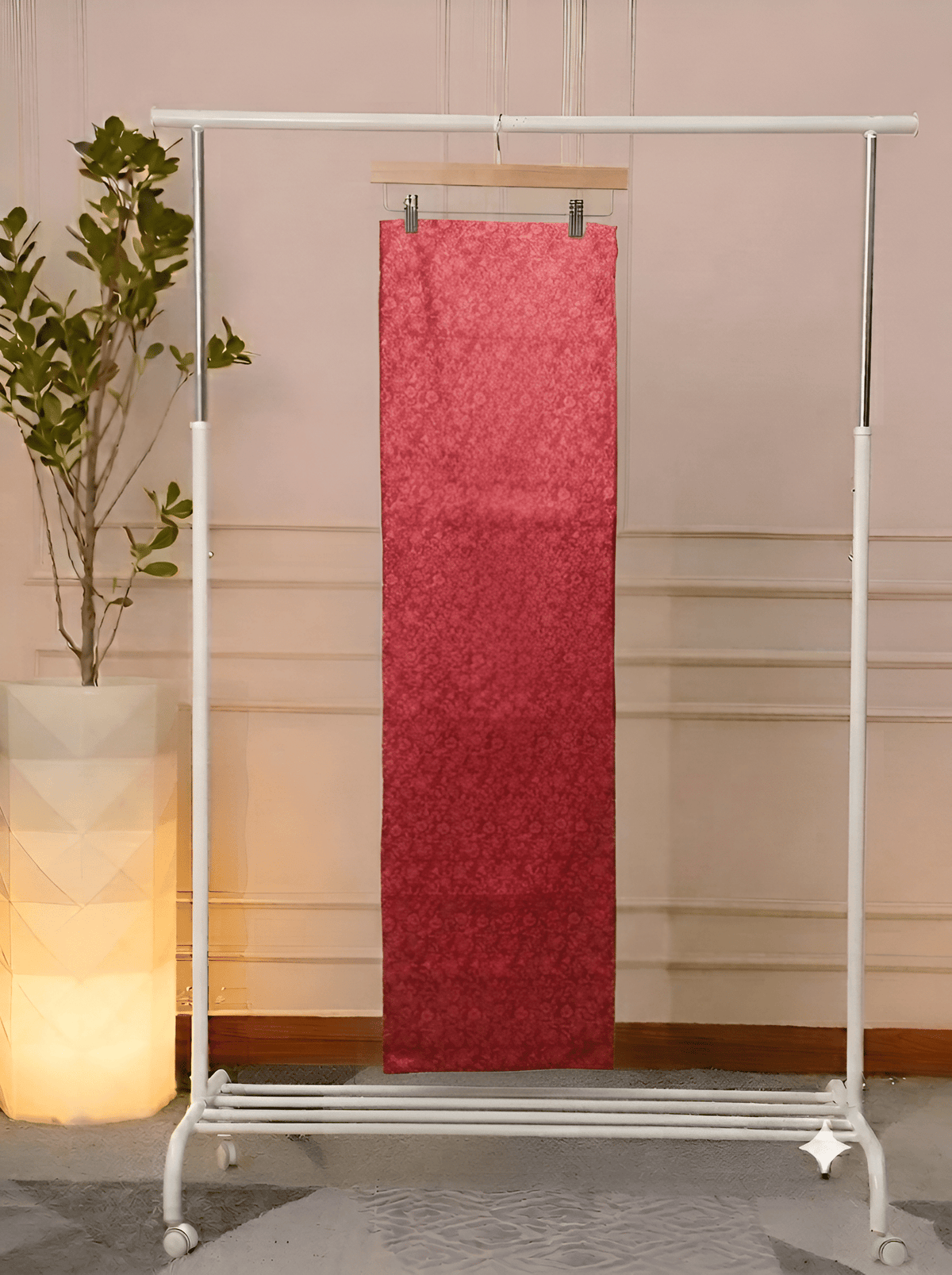 Maroon Red Digital Floral Print Unstitched Suit Set