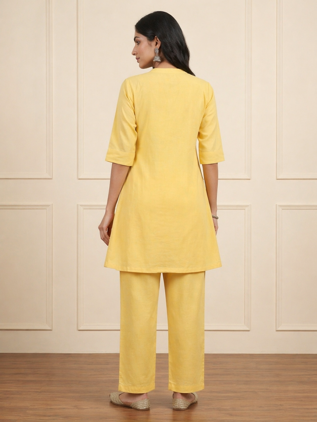 Comfortable Co-ords Crush in Marigold Yellow Colour