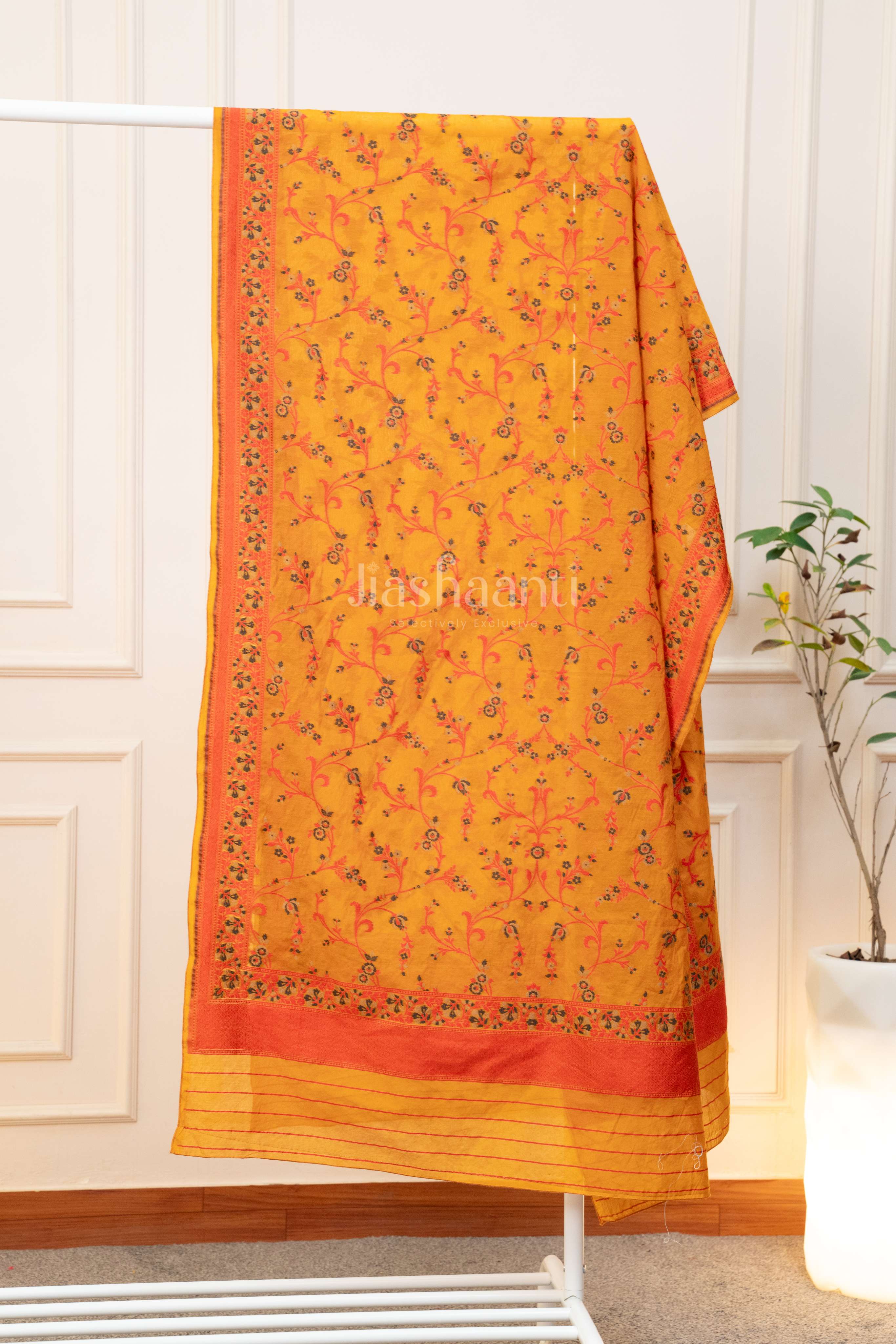 Elegant Floral Heritage Unstitched Suit Set