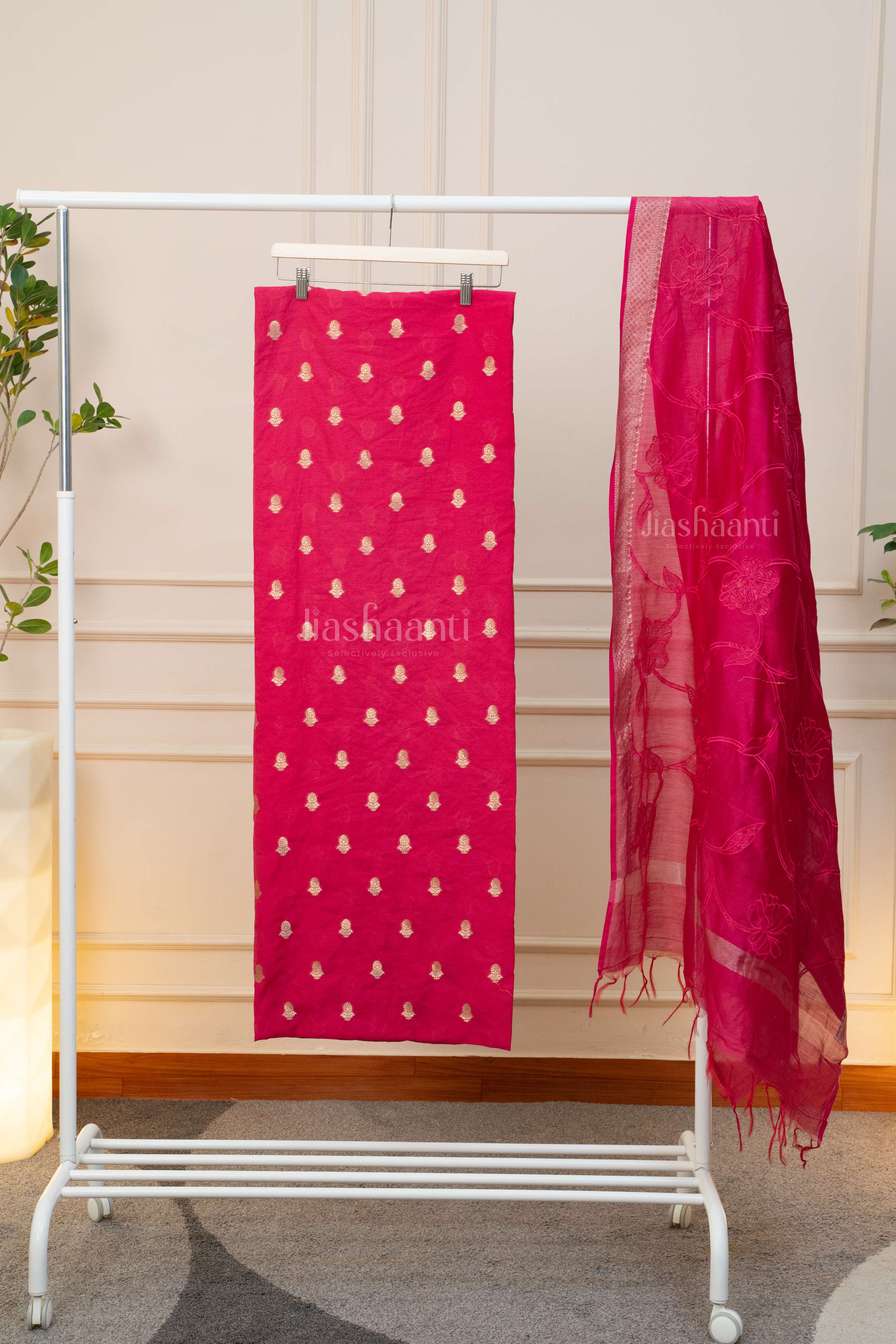 Vibrant Rani Pink Suit Set