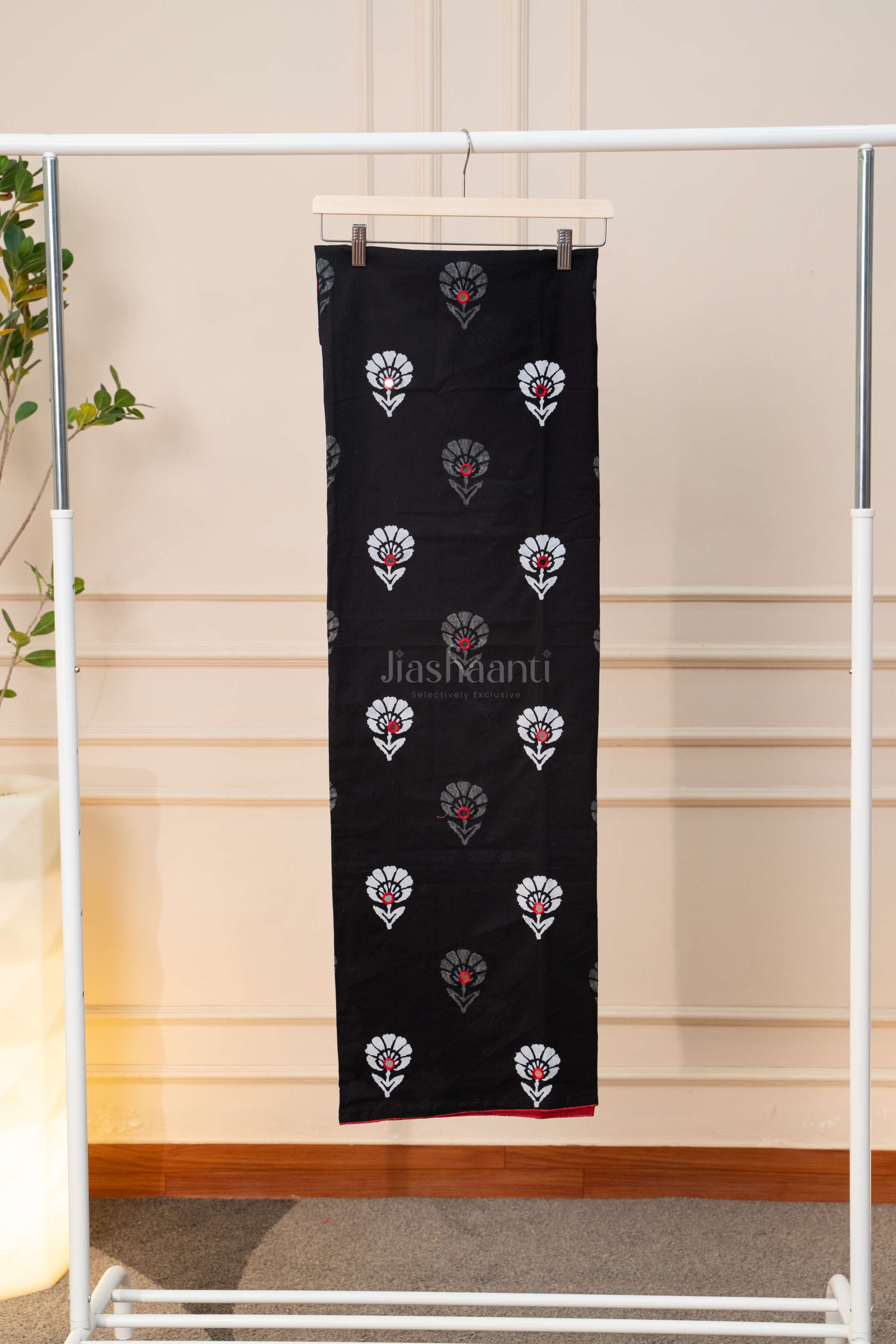 Elegant Black Printed Kurta Set