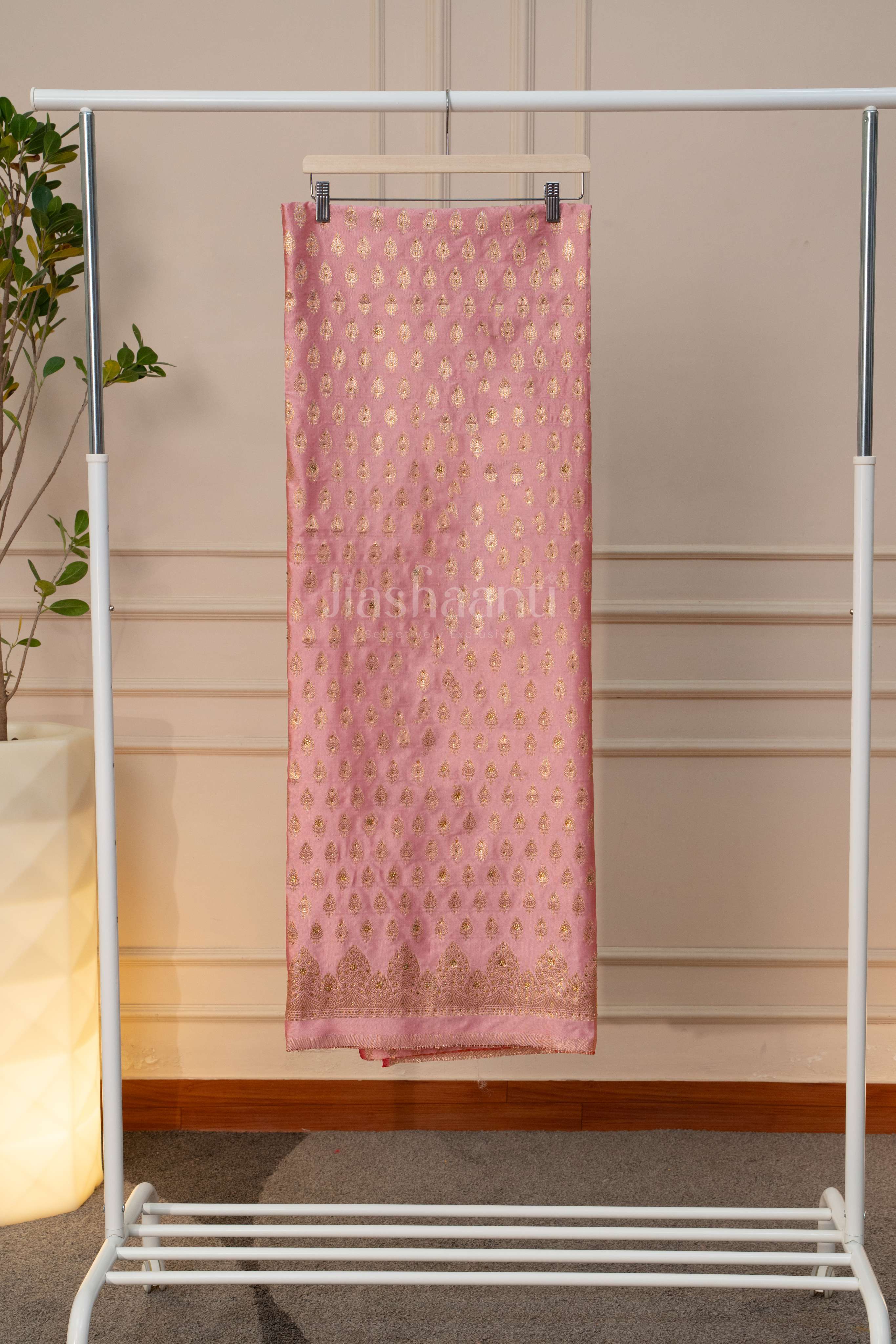 Elegant Blush Pink Ethnic Suit Set