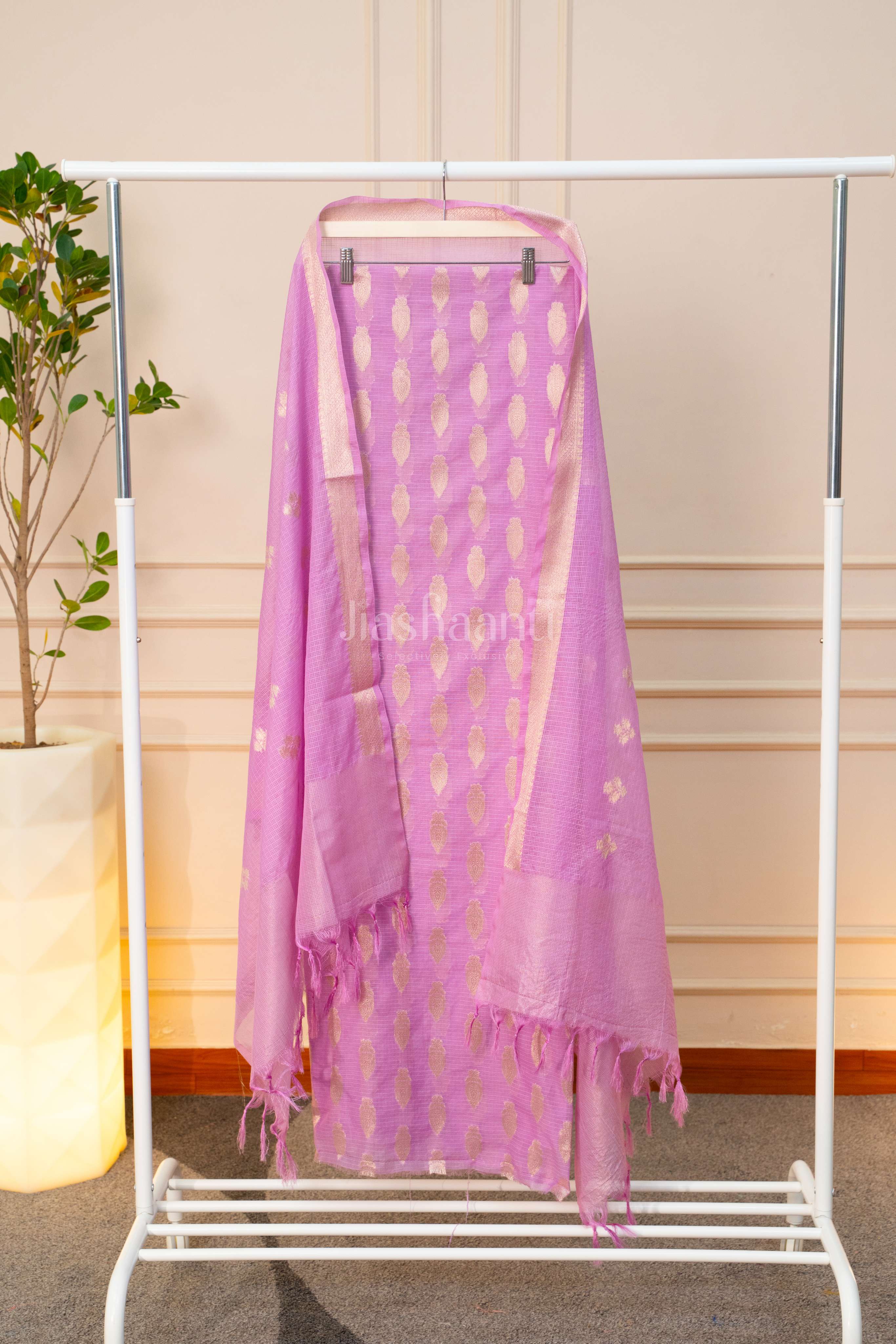 Elegant Lavender Ethnic Suit Set