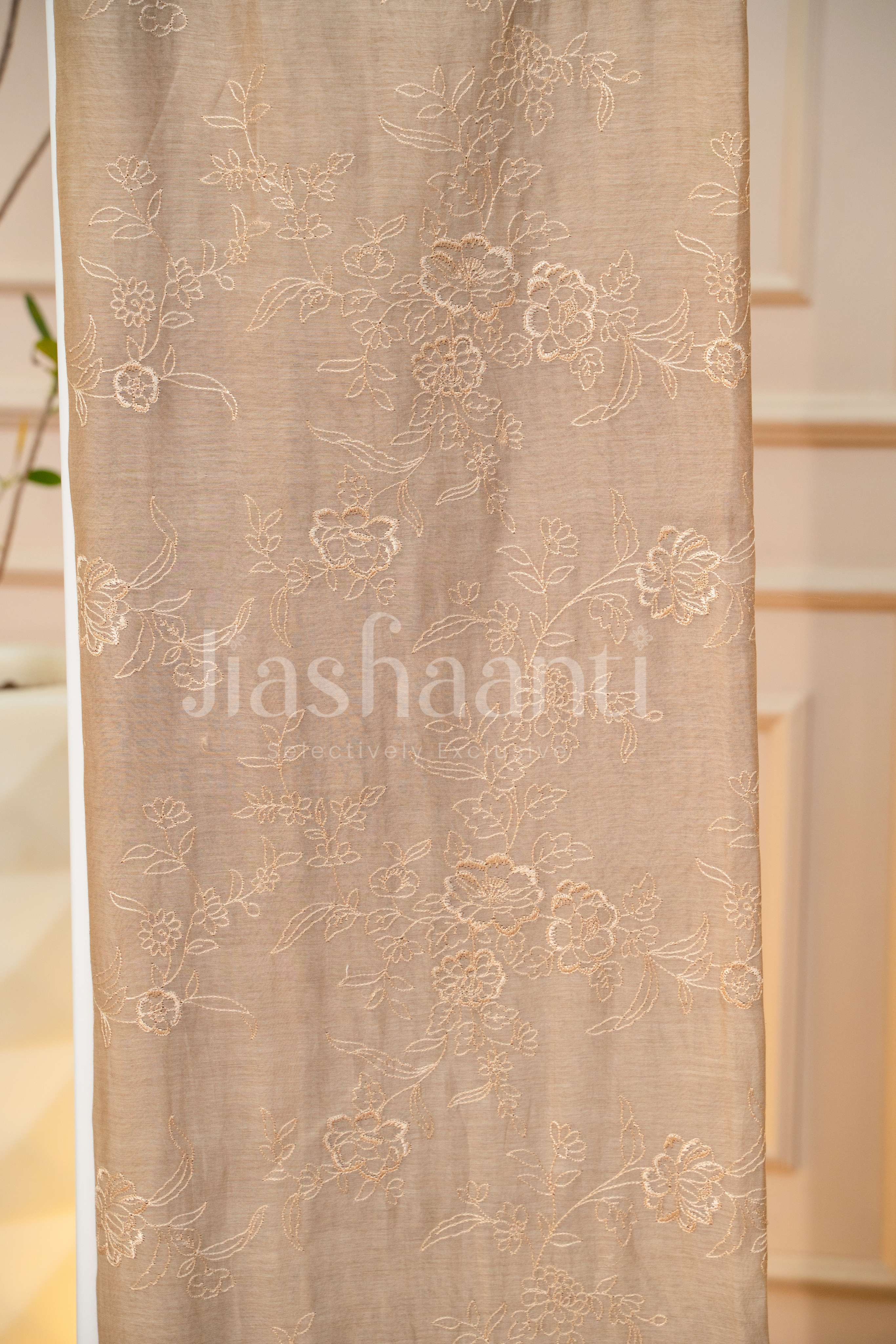 Elegant Beige Traditional Suit Set