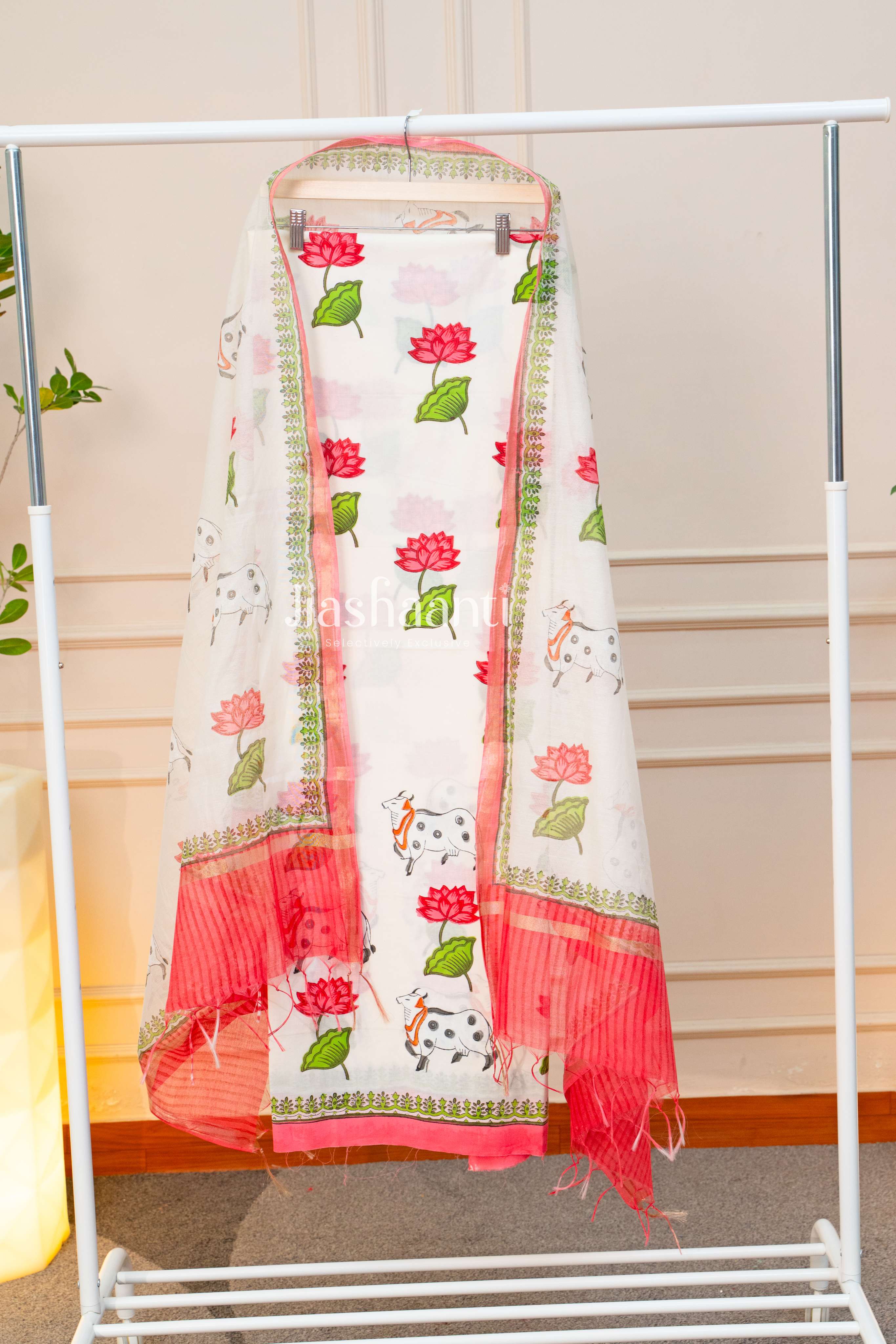 White Unstitched Suit Set