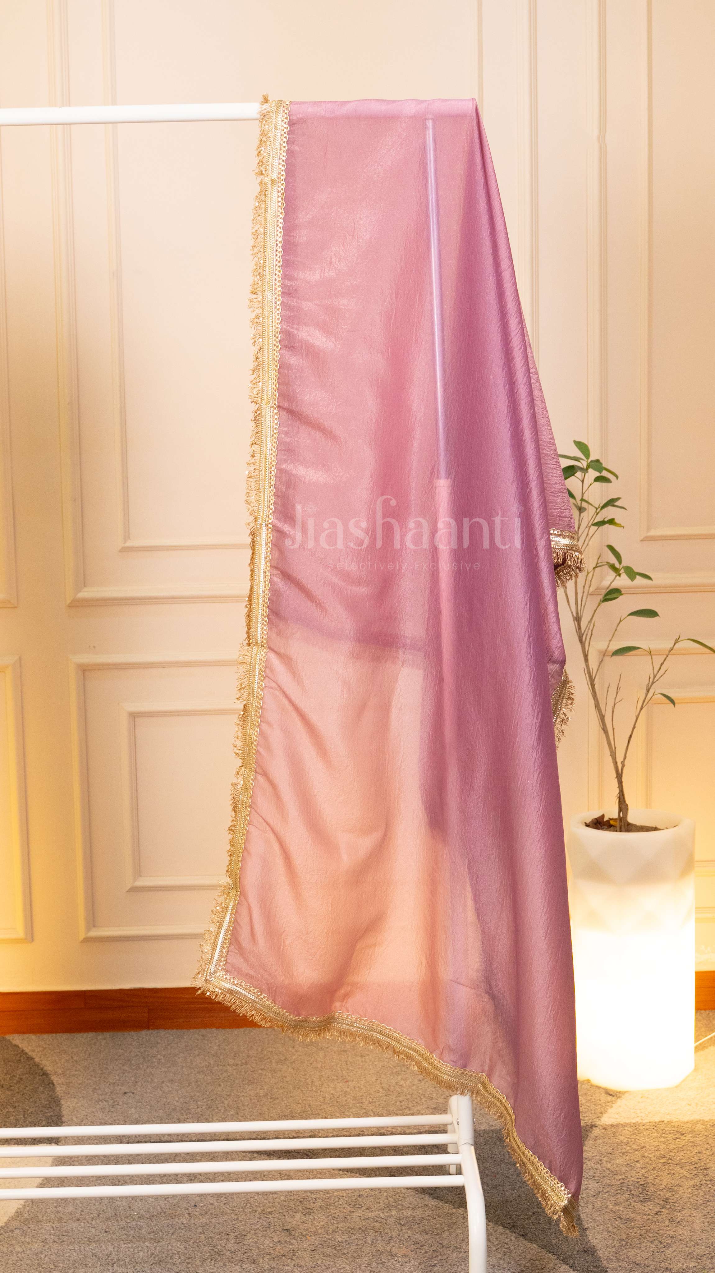 Graceful Mauve Unstitched Suit Set