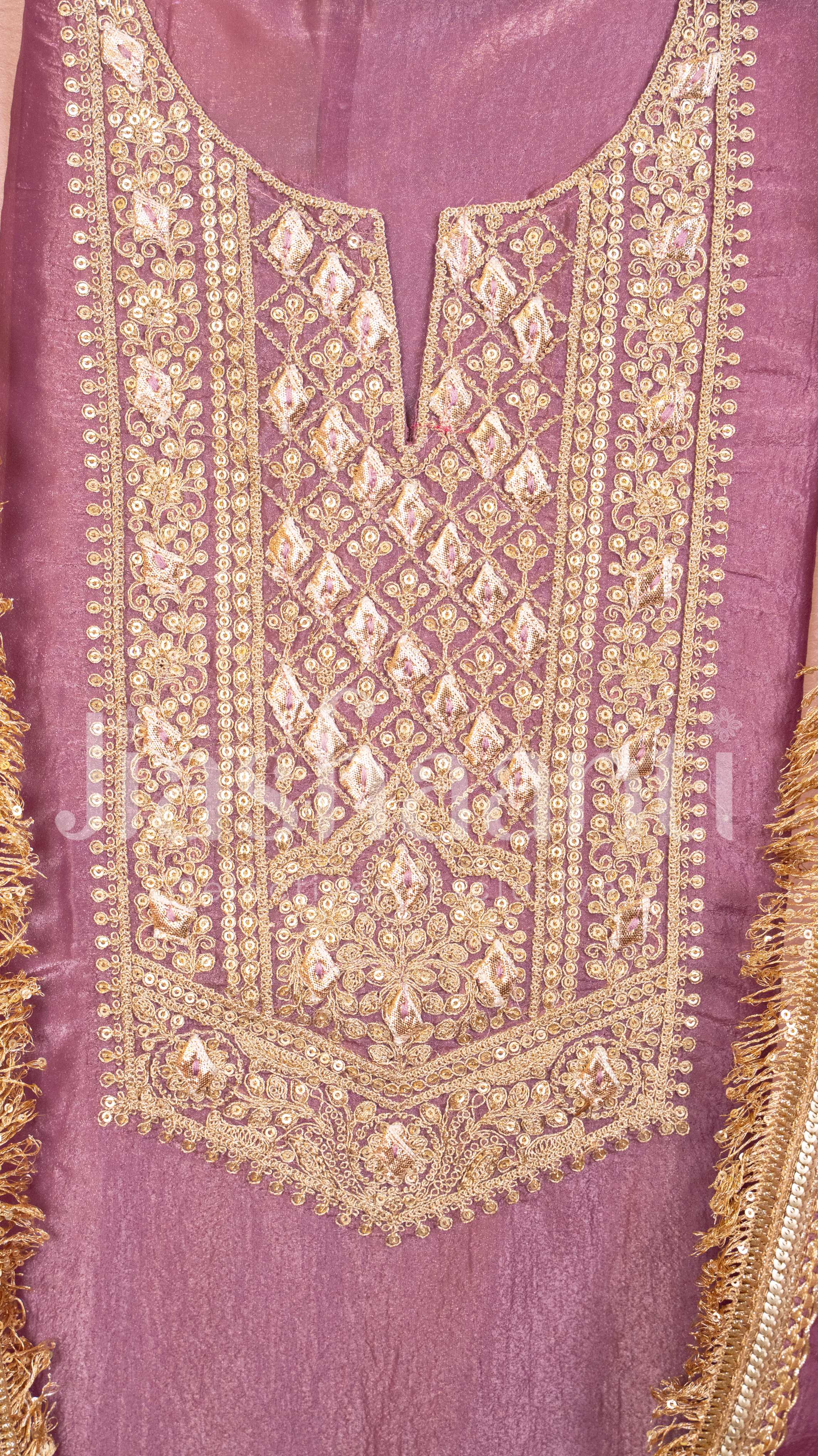 Graceful Mauve Unstitched Suit Set