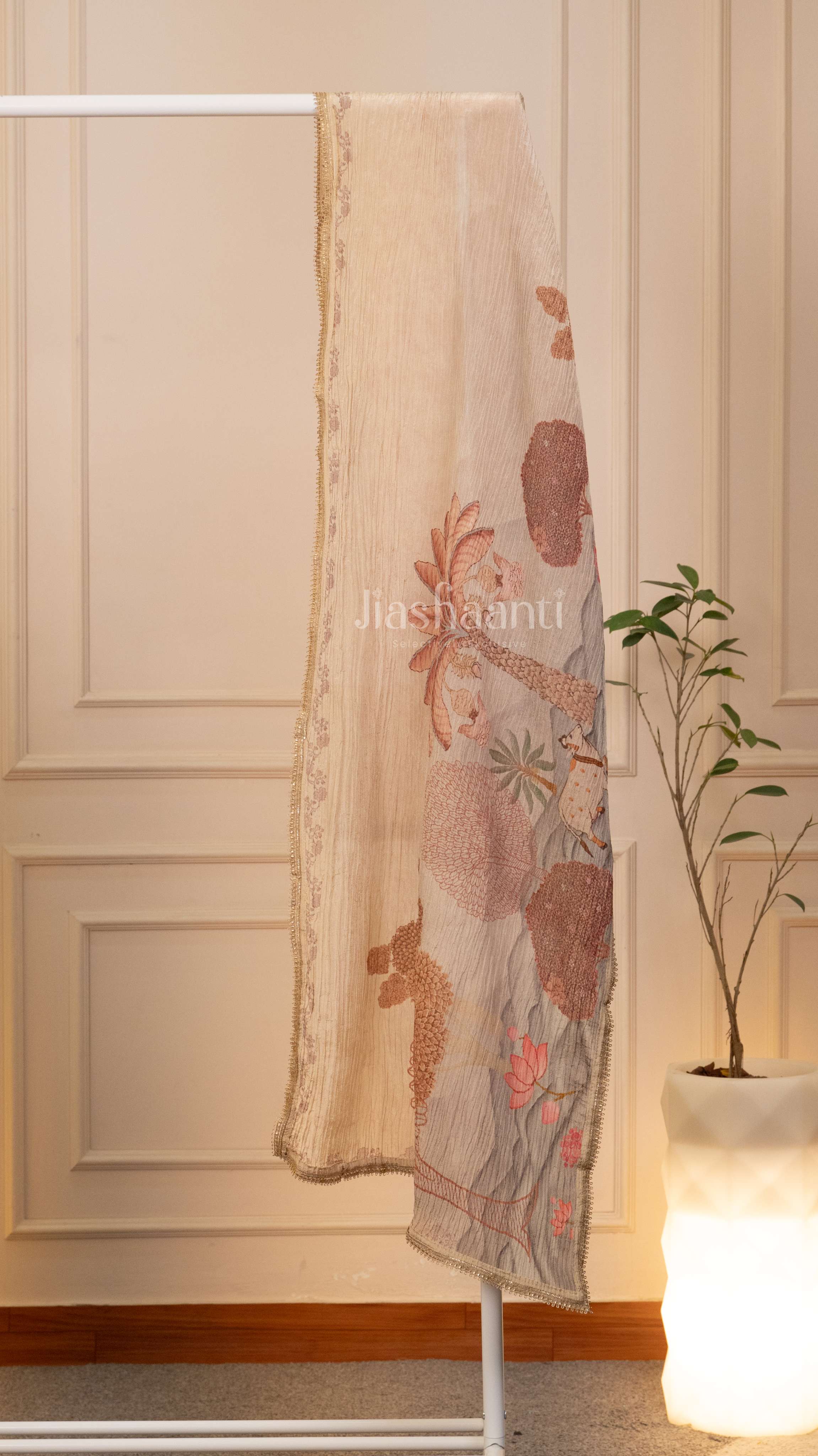 Earthy Landscape Unstitched Suit Set